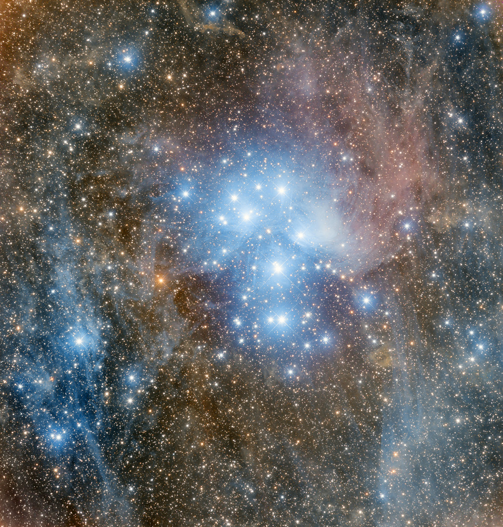 Messier 45: Atlas 和 Pleione 的女儿